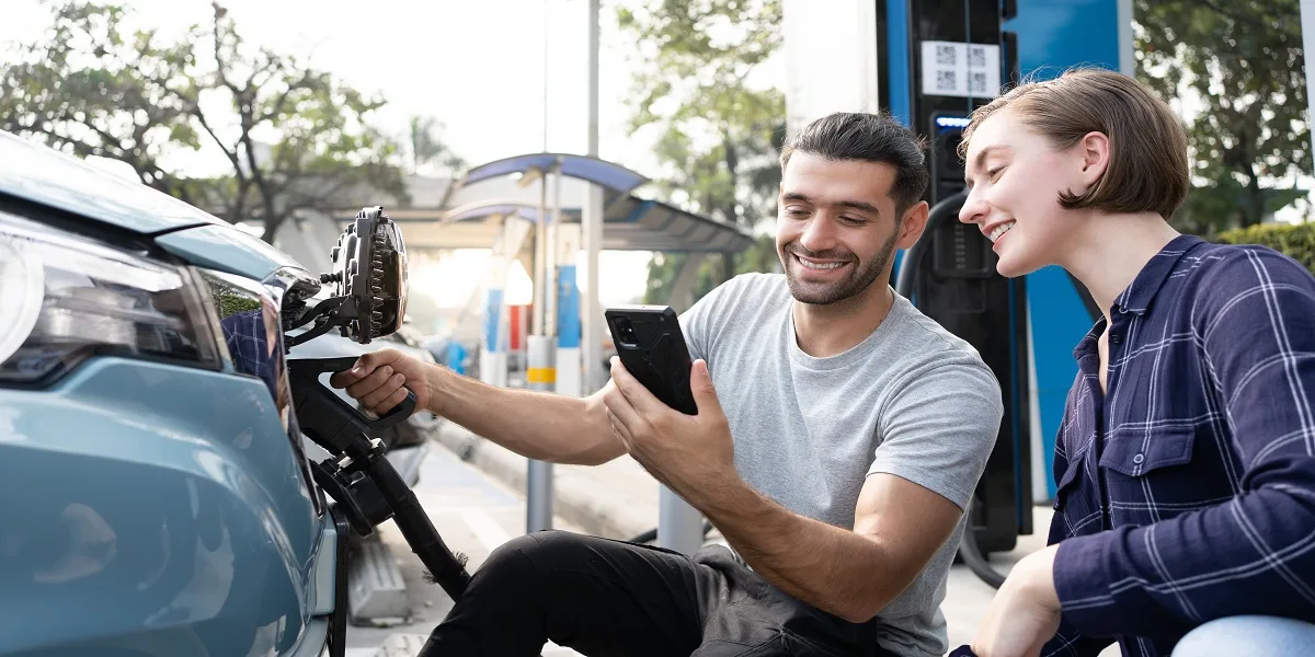 recharger sa voiture via appli borneslib